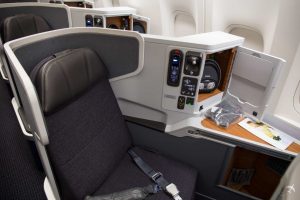 American Airlines Business Class Window Seat