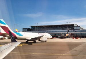 Eurowings beim Taxi in Hamburg