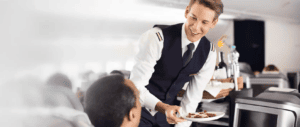 Lufthansa steward meal