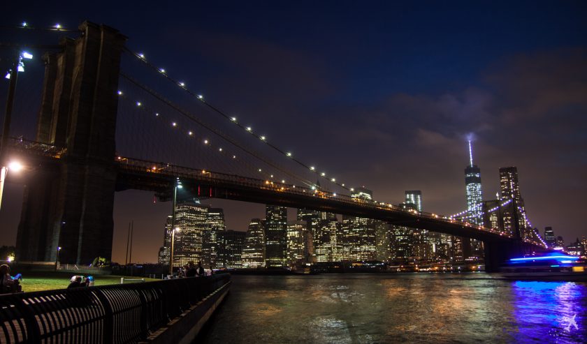 Skyline mit Brooklyn Bridge 