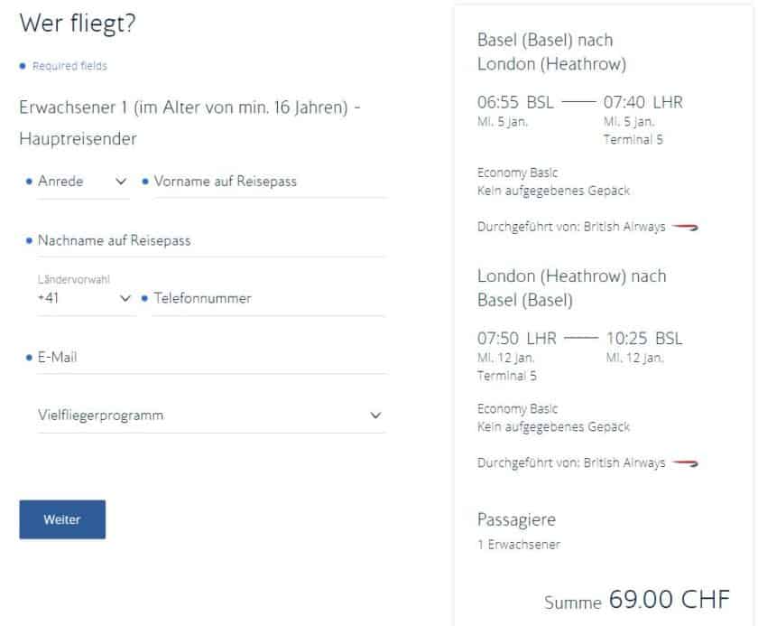 London ab 62€ mit British Airways von Basel (85€ mit Gepäck) » TravelDealz.de