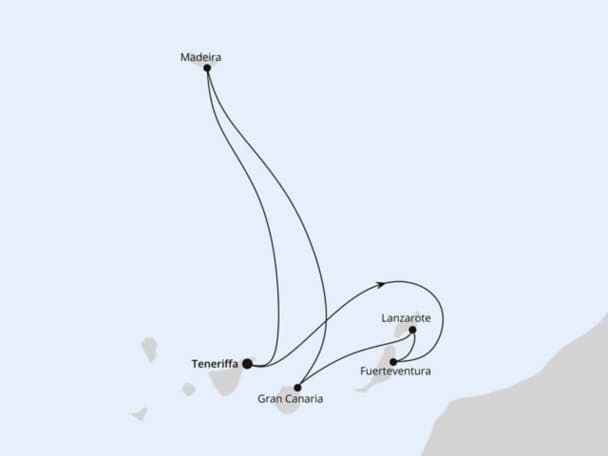 AIDAcosma - Kanaren & Madeira mit Teneriffa