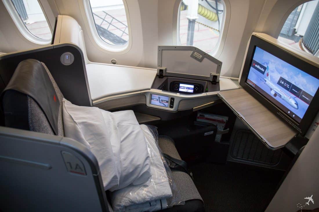 Air Canada Boeing 787-8 Business Class Sitz Hinten