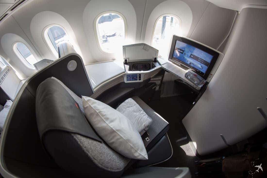 Air Canada Boeing 787-9 Business Class Sitz Hinten