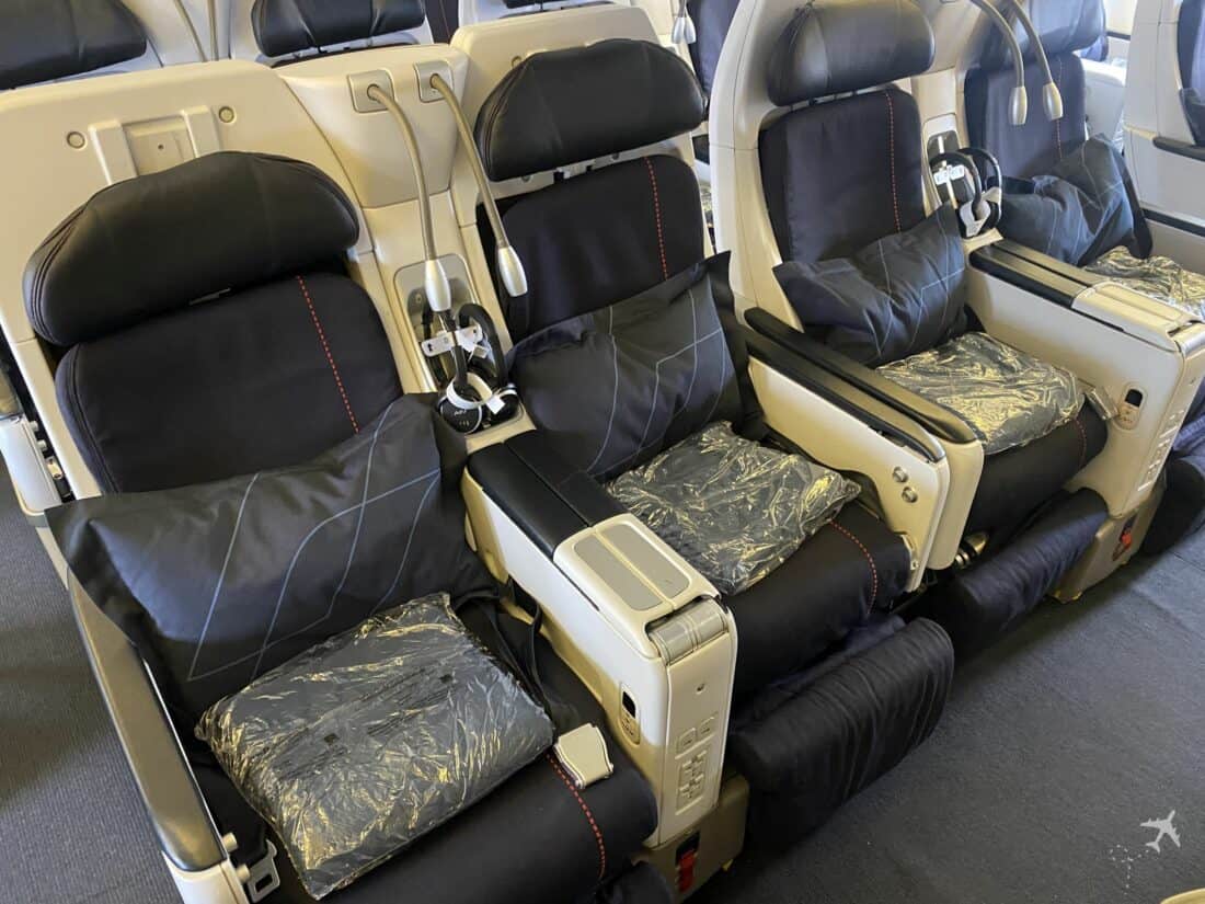 Air France Prem Eco 777 Sitze quer