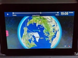 Air France Premium Eco B777 IFE Karte