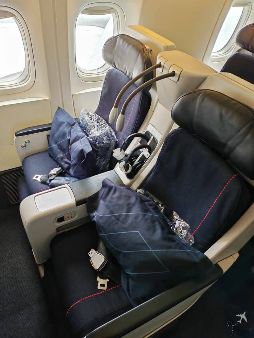 Air France Premium Eco B777 Sitz hochkant