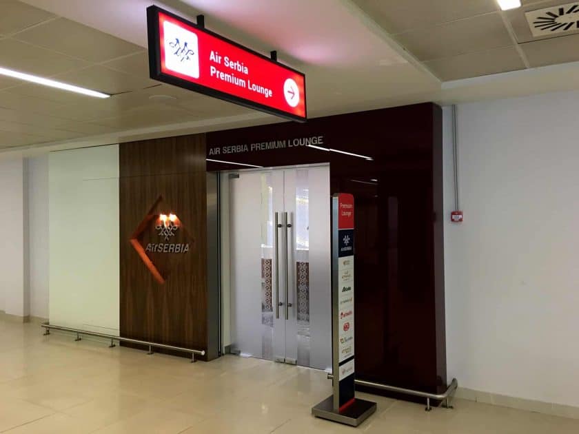 Air Serbia Lounge Eingang