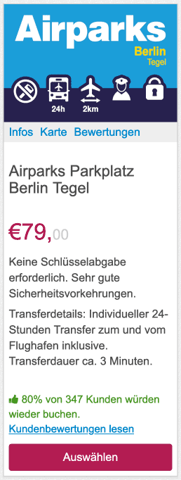 Airparks Berlin Tegel Kein Rabatt