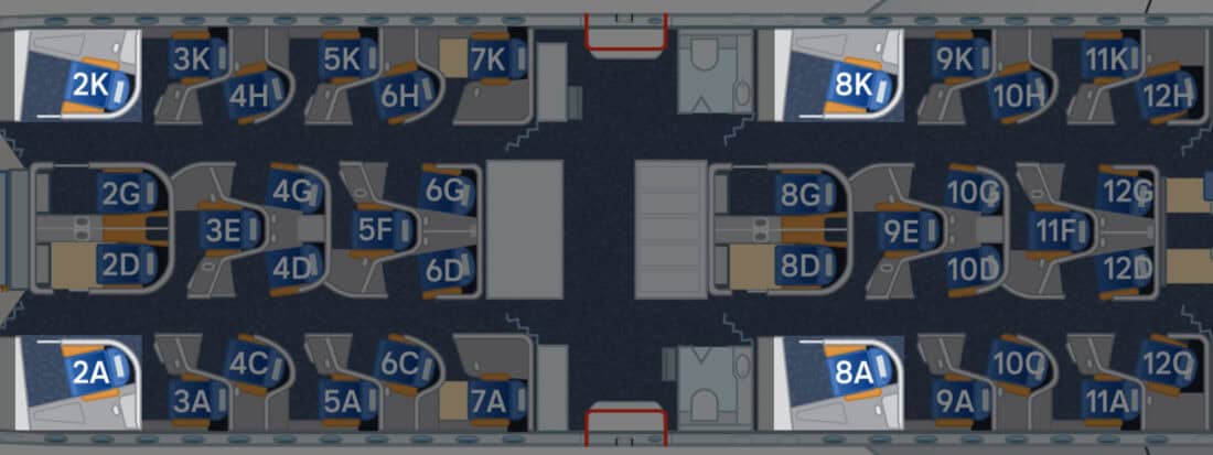 Allegris A350 Sitzplan Fenster Suites