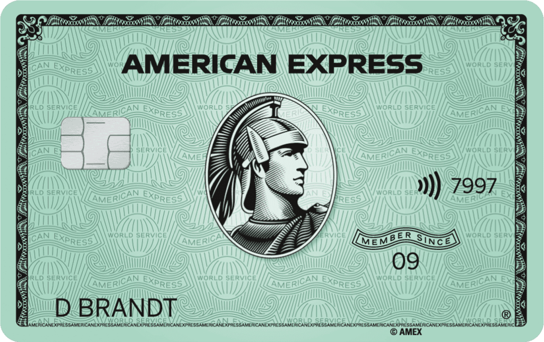 American Express Green Card Kartenabbildung