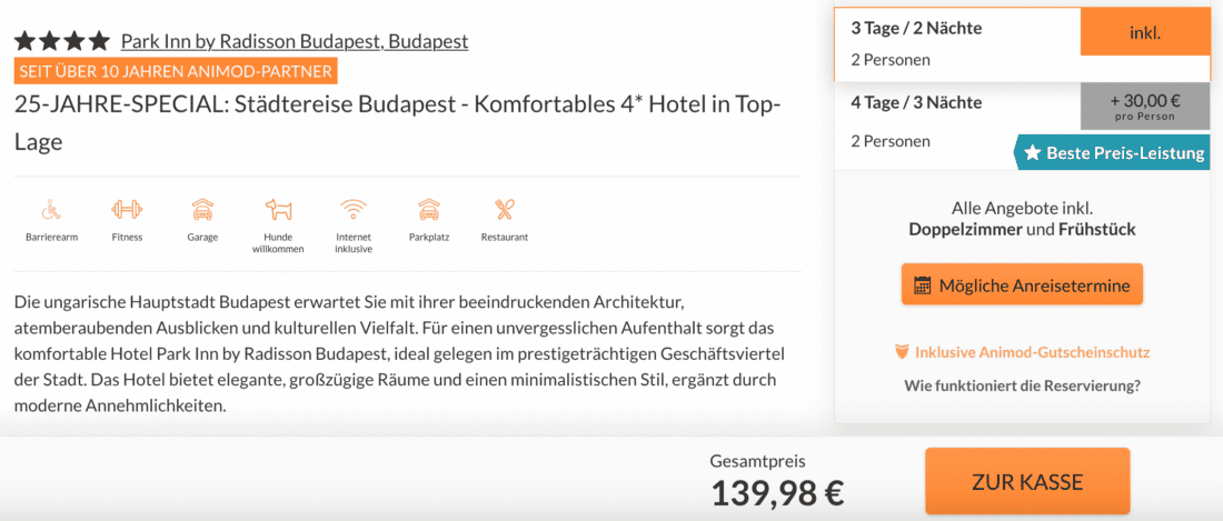 Animod Park Inn Budapest