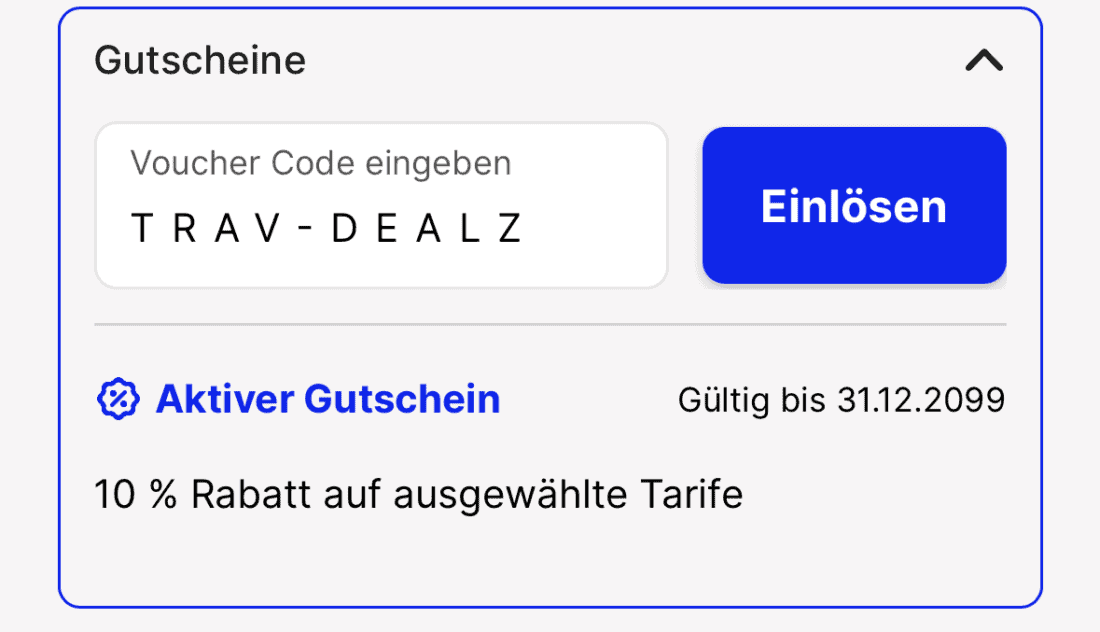 BetterRoaming Gutschein eingeloest