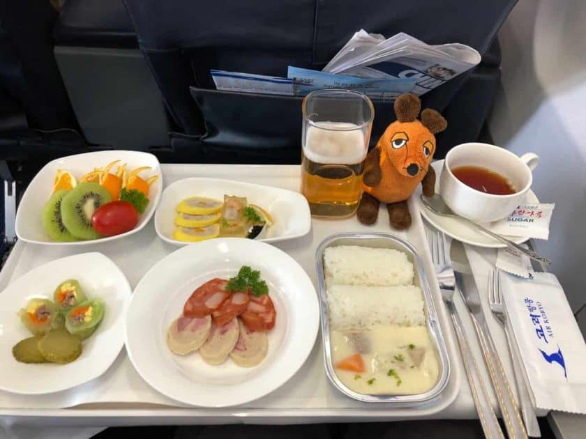 Bewertung Air Koryo Business Mahlzeit