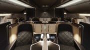 British Airways First Class Kabine Boeing 787 dunkel