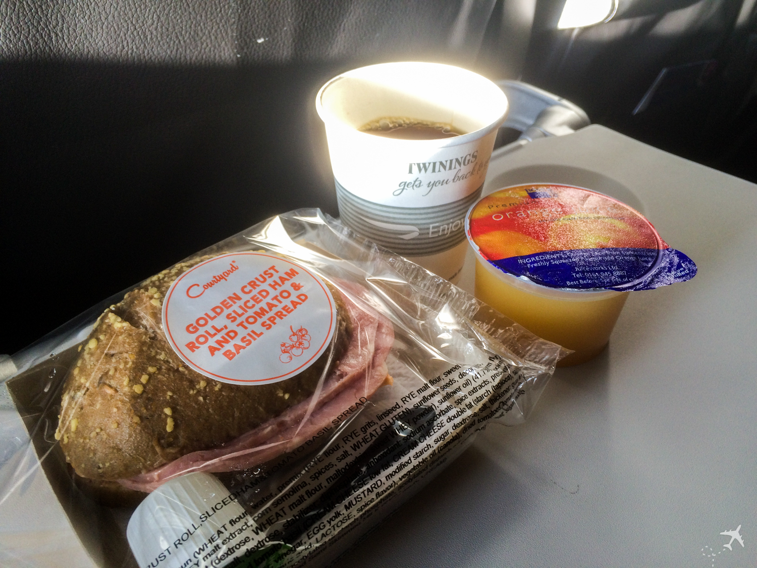 British Airways Frühstück Kurzstrecke