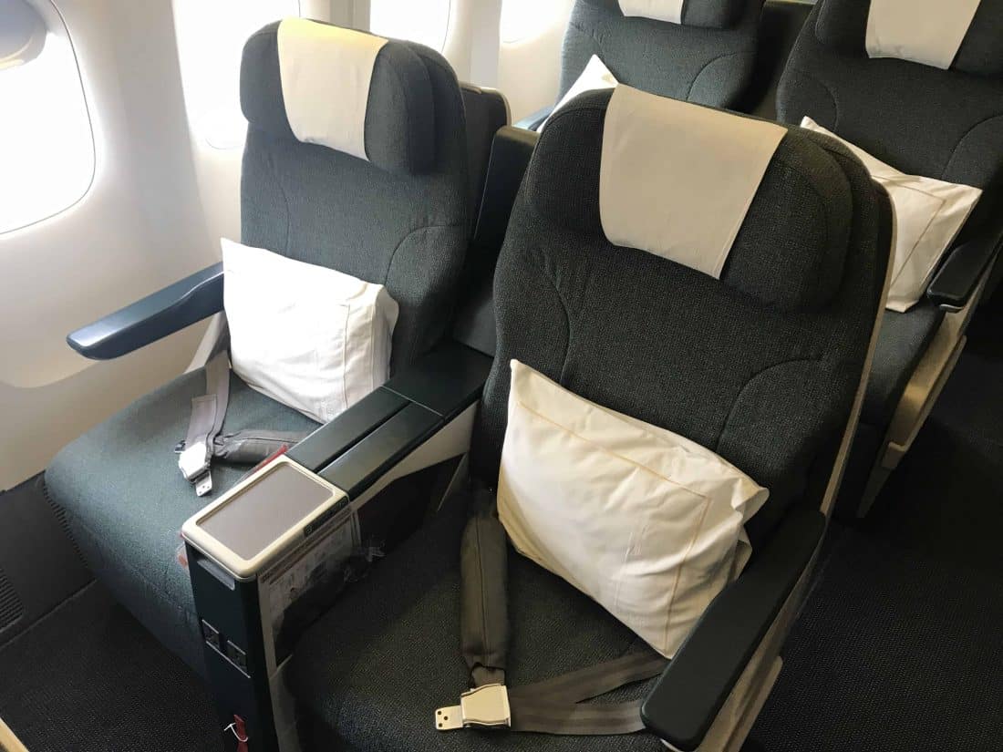 Cathay Pacific Business Class Review Seat 1