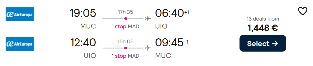 Cheap flights from Munich to Quito at Skyscanner —