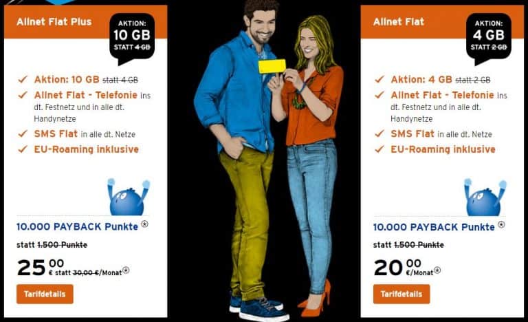 Congstar 10000 Tarife