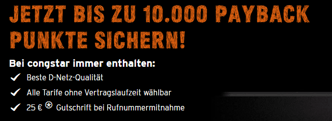 Congstar Payback 10000