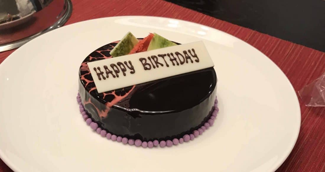 Conrad Bali Review Suite Birthday Cake