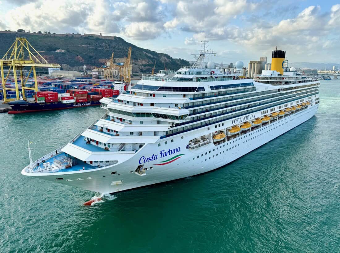 Costa Fortuna Hafen Barcelona