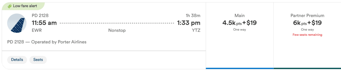 EWR YTZ
