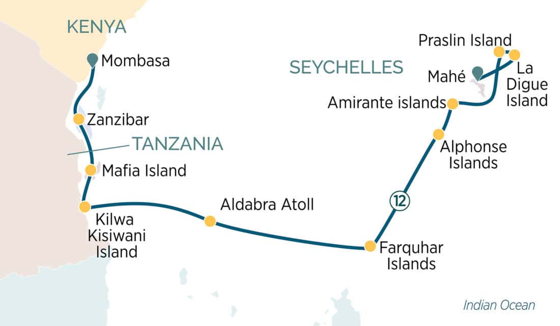 Emerald Kaia Mahé bis Mombasa
