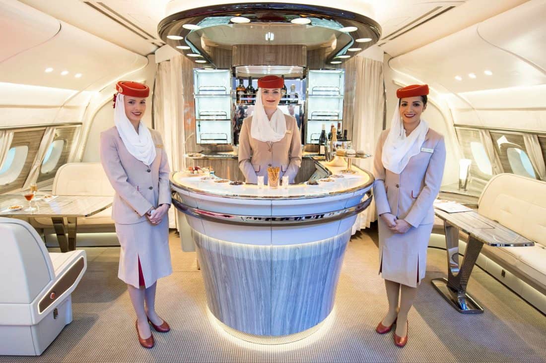 Emirates Airbus A380 Bar