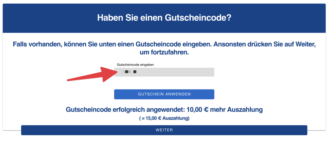 Ersatz Pilot Gutscheinfeld