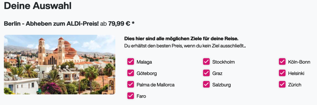 Eurowings Blind Booking ab BER