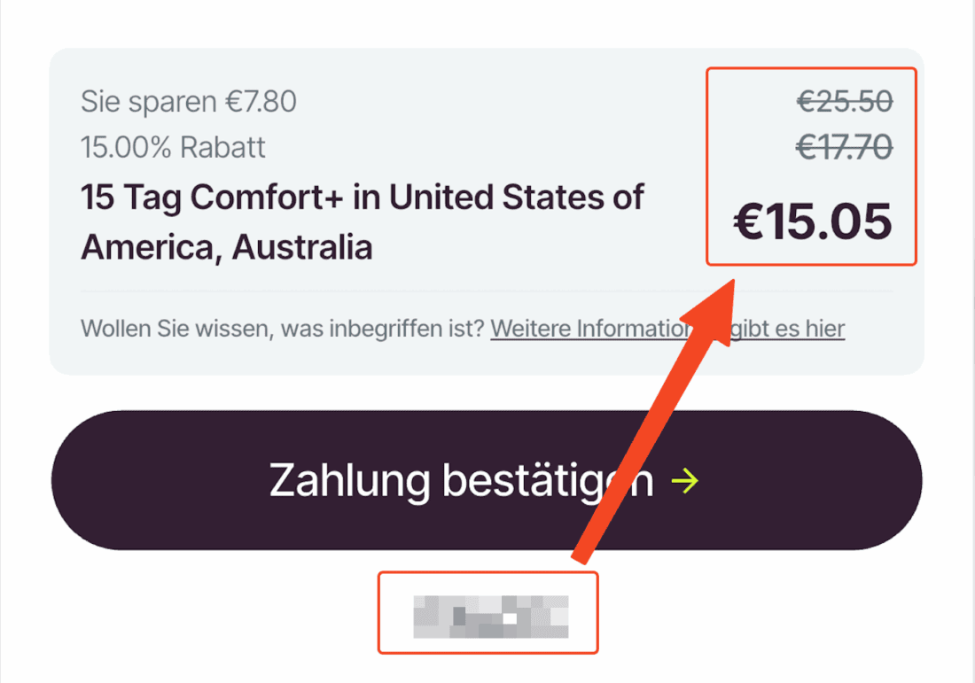 Firsty Gutschein eingeloest