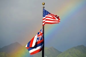 Flaggen Hawaii USA
