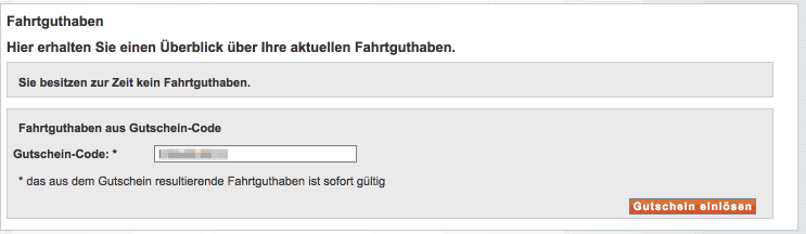 Flinkster Gutschein einloesen