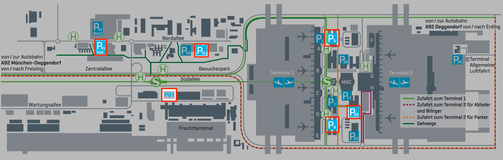 Kostenlos Parken Flughafen München P20 20 travel-dealz.de