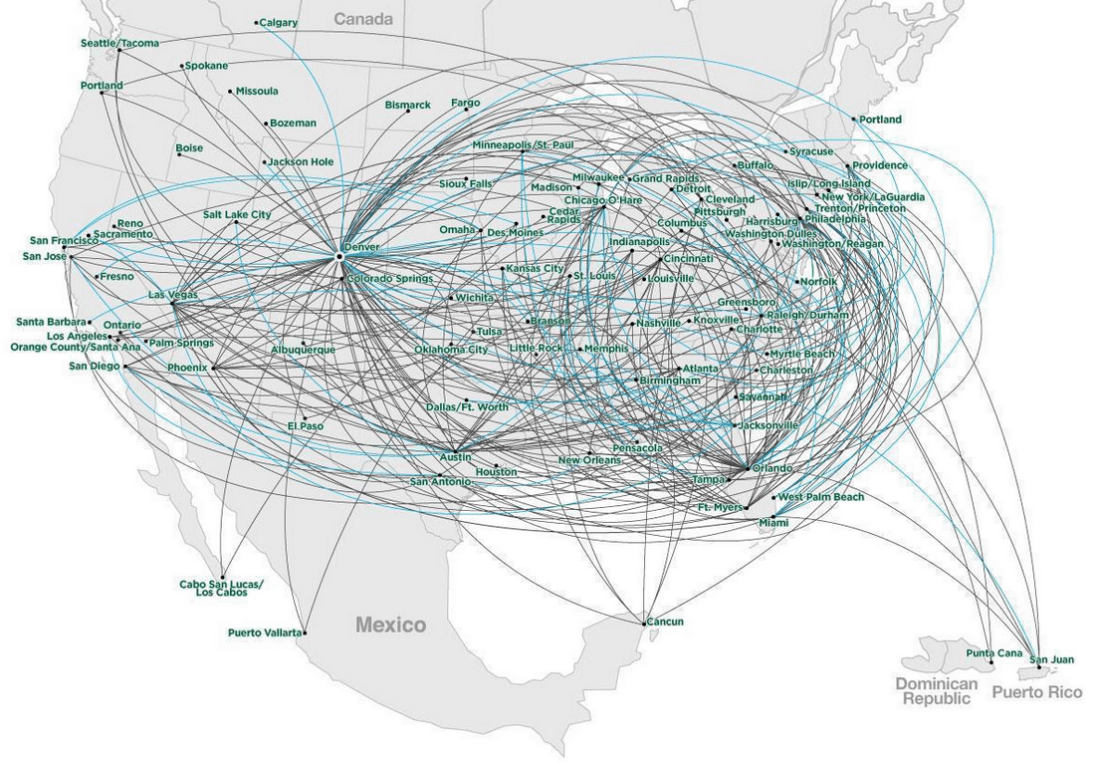 Frontier Route Map
