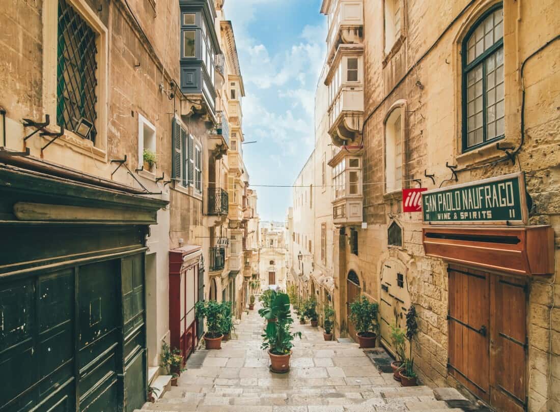 Gasse Valletta Malta