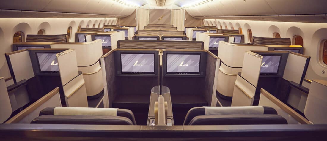 Gulf Air Business Class Boeing 787 wide