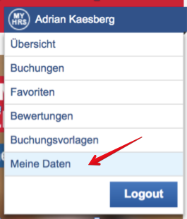 HRS Meine Daten