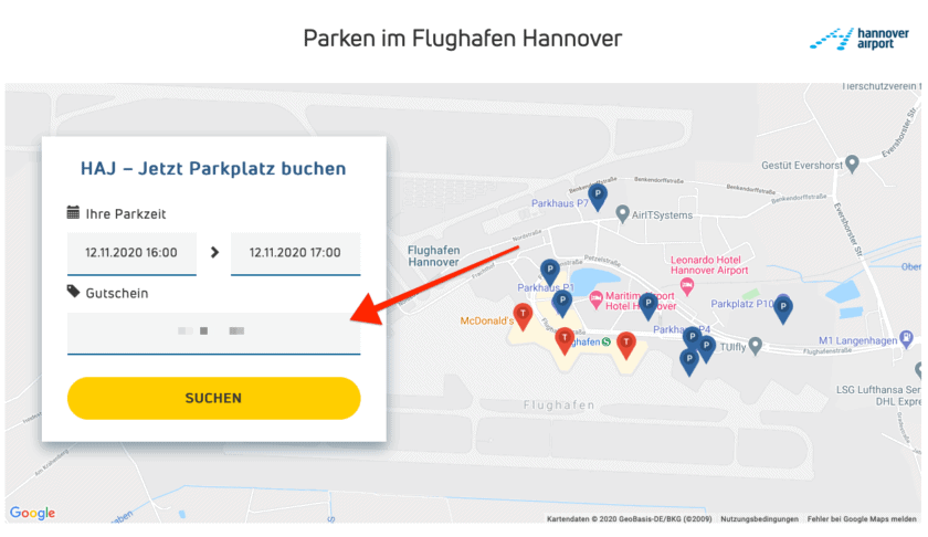Gutschein Frankfurt Airport Parken November 2018 travel-dealz.de