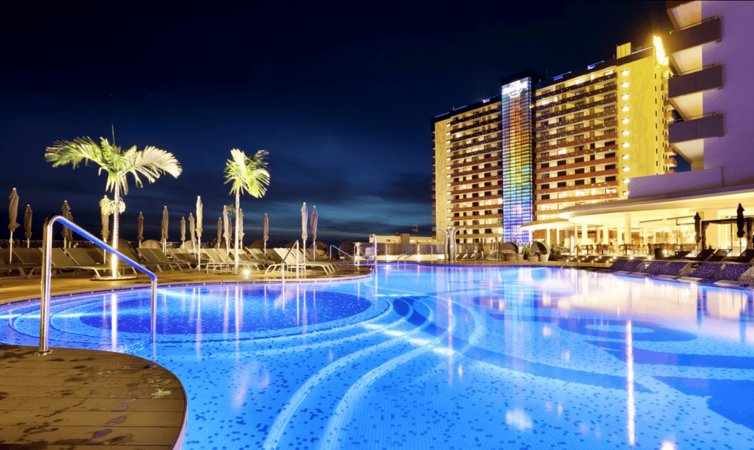 Hard Rock Hotel Teneriffa Pool Nacht