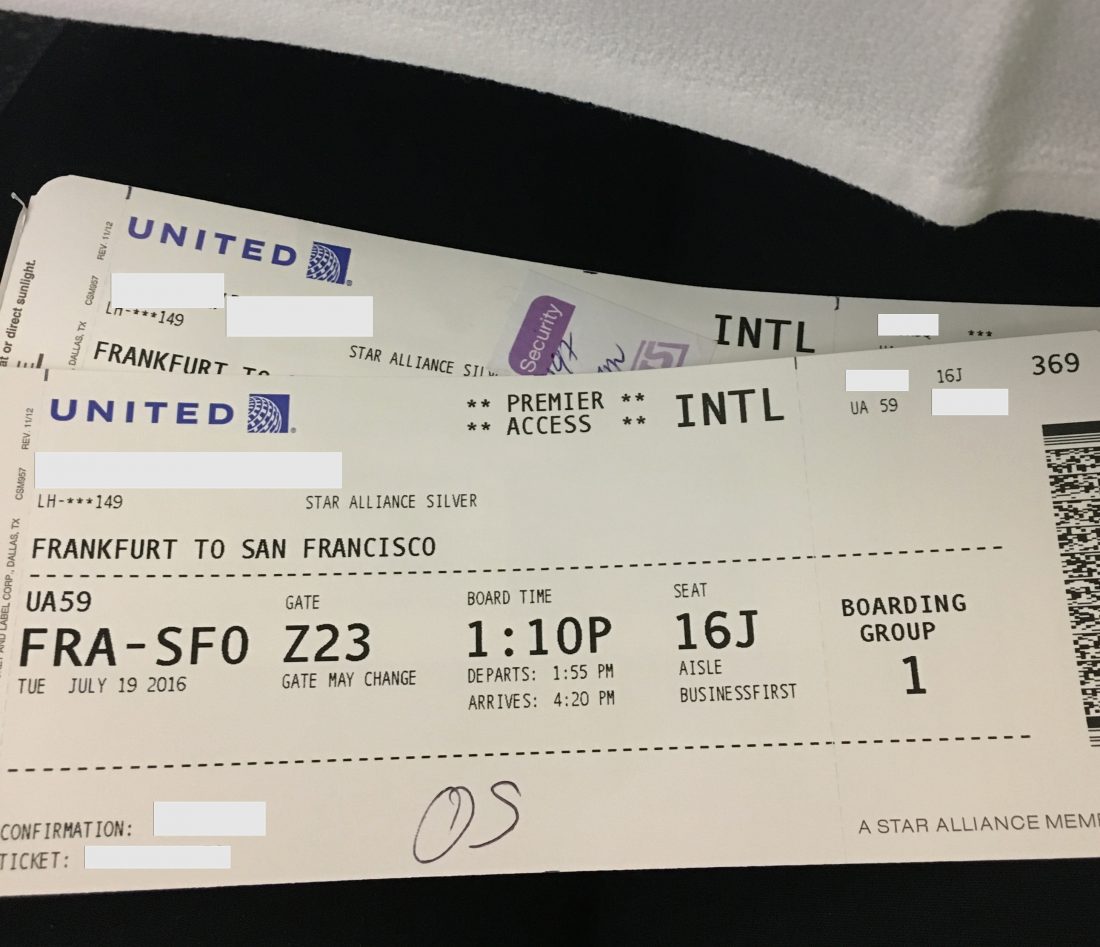 United Airlines Boarding Pass