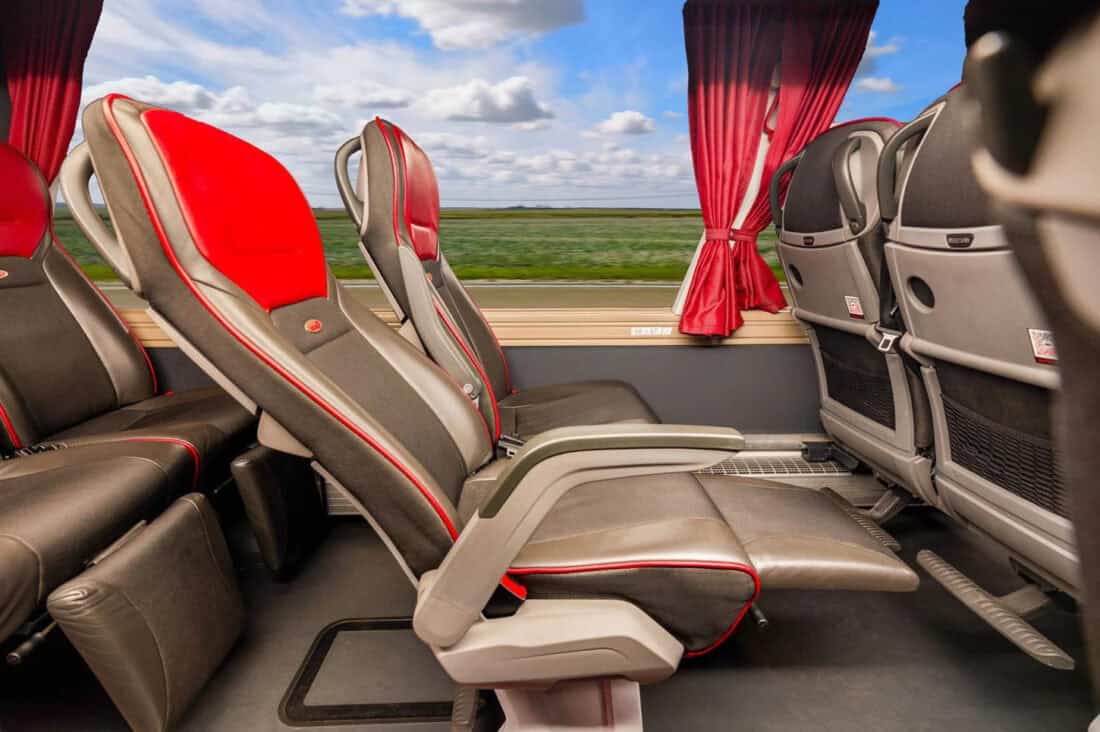 Itabus premium TOP class seats with calf rest