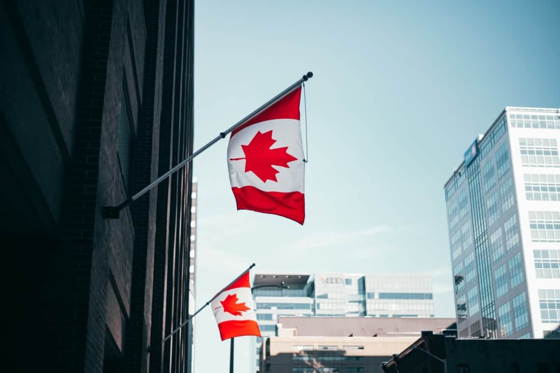 Kanada Flagge Ottawa