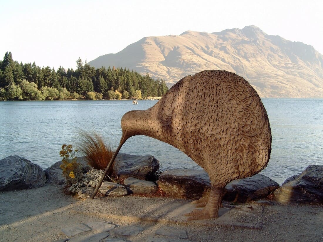 Kiwi Statue Neuseeland