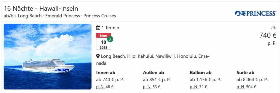 Kreuzfahrten buchen bei Travel Dealz.de — Mozilla