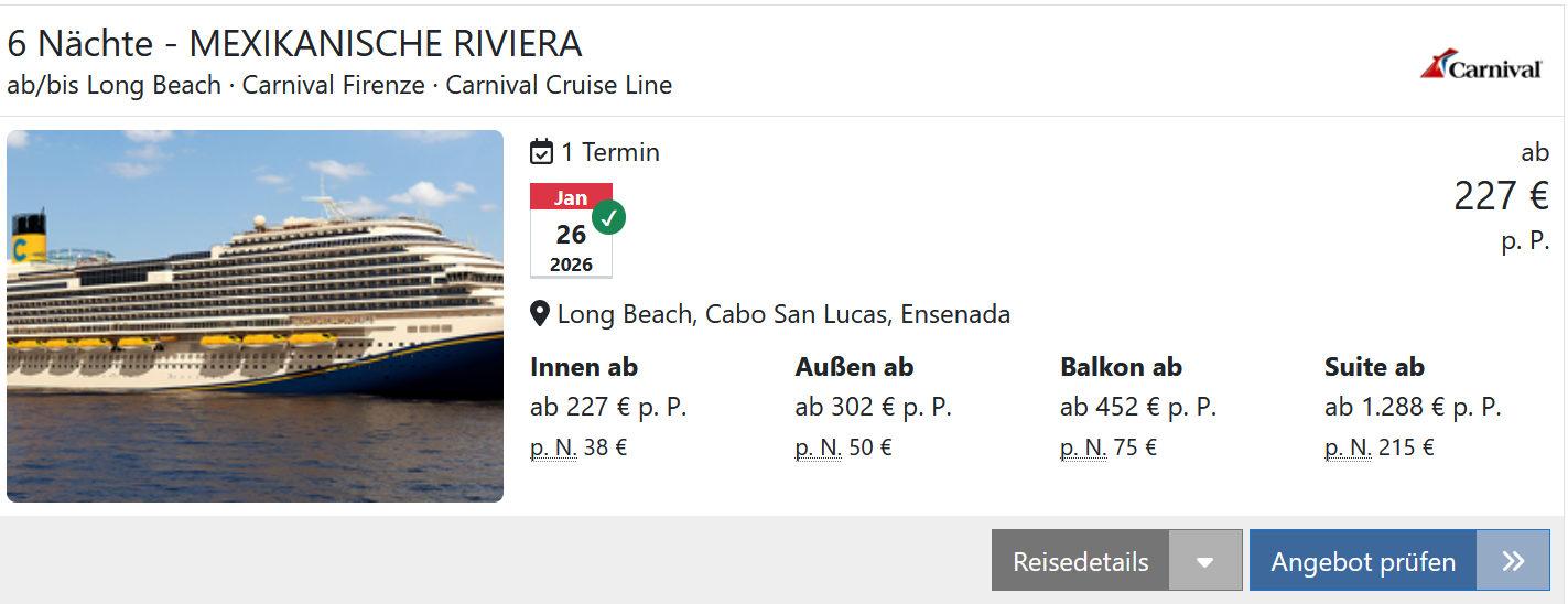 Kreuzfahrten buchen bei Travel Dealz.de — Mozilla