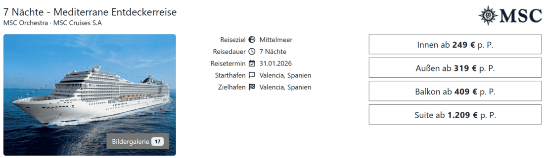 Kreuzfahrten buchen bei Travel Dealz.de — Mozilla