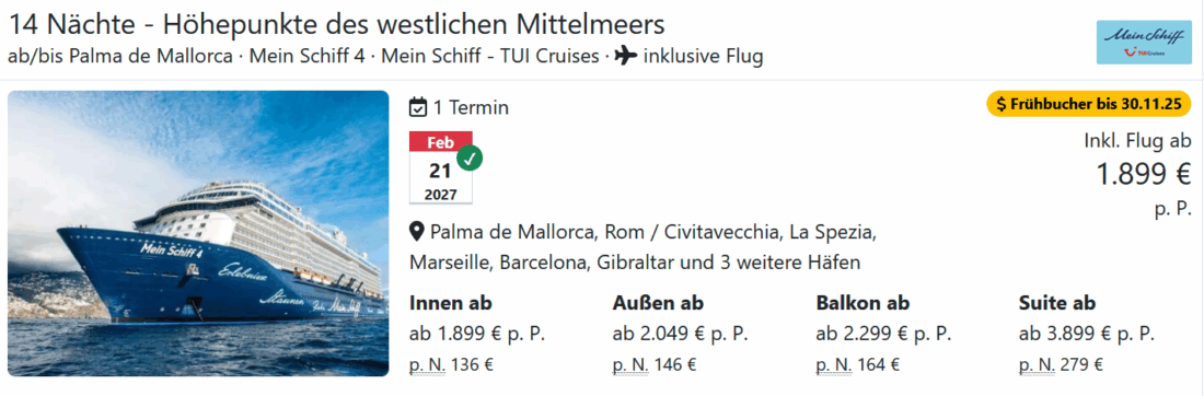 Kreuzfahrten buchen bei Travel Dealz.de — Mozilla