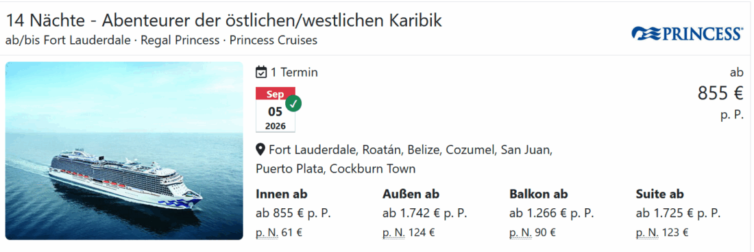 Kreuzfahrten buchen bei Travel Dealz.de — Mozilla